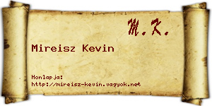 Mireisz Kevin névjegykártya